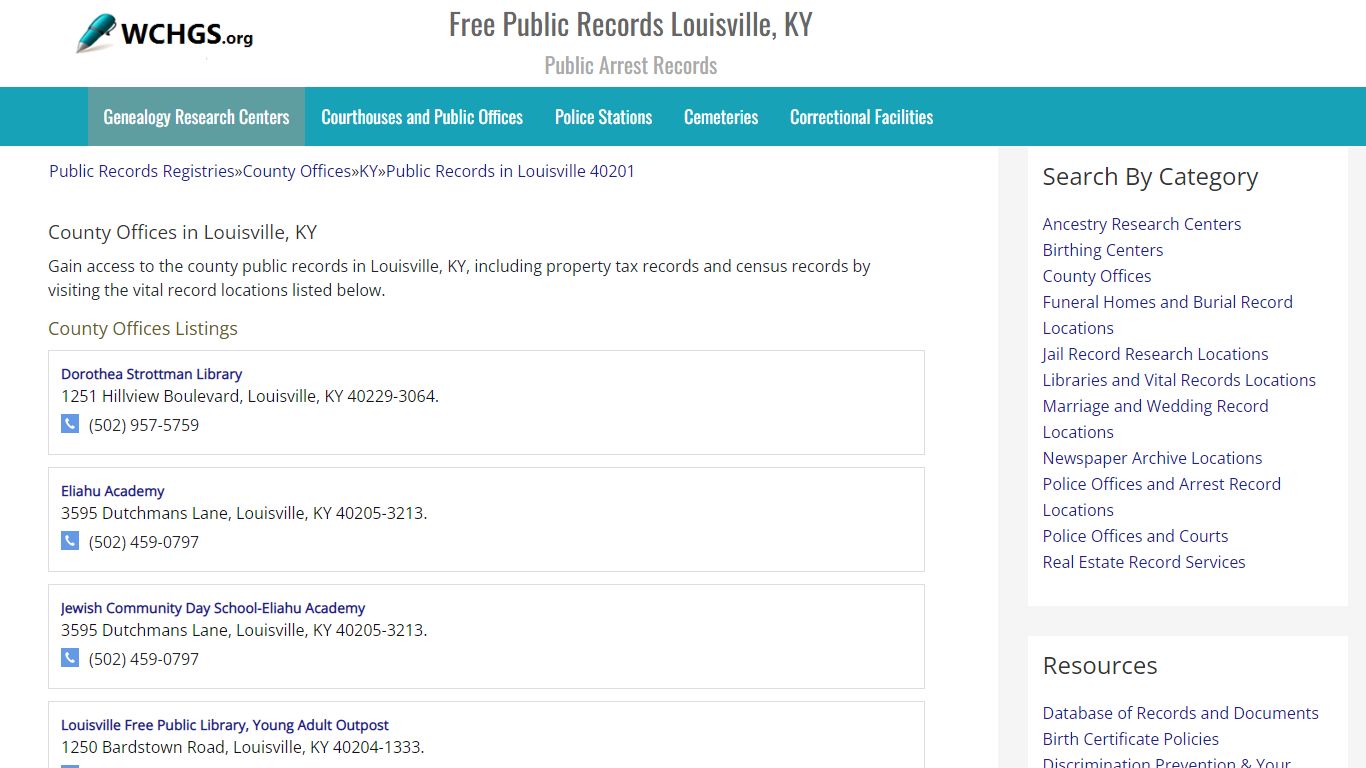 Free Public Records Louisville, KY - Public Arrest Records